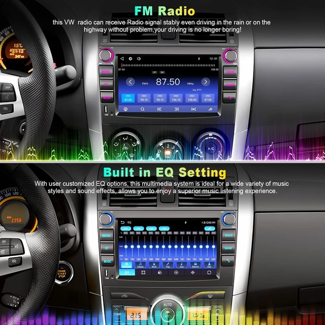 Alt view image 5 of 5 - Linux Car Radio Stereo for Toyota Corolla 2009 2010 2011 2012 2013