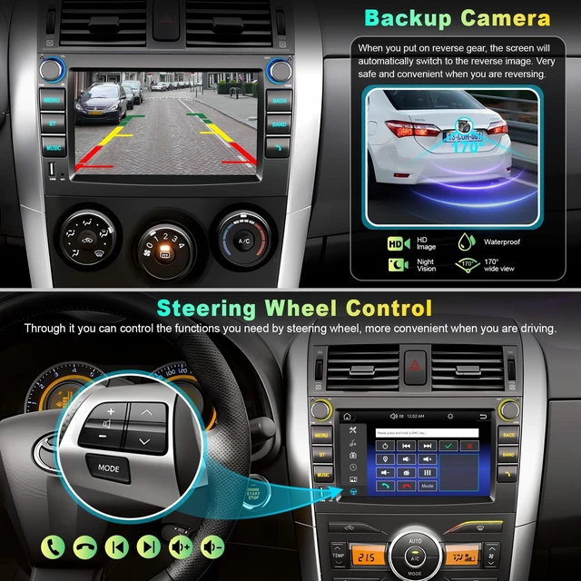 Alt view image 4 of 5 - Linux Car Radio Stereo for Toyota Corolla 2009 2010 2011 2012 2013