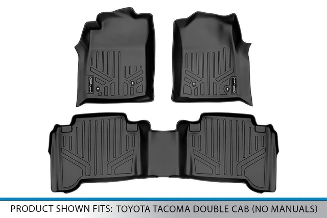 Alt view image 5 of 5 - SMARTLINER Custom Fit Floor Mats 2 Row Liner Set for 2005-2011 Toyota Tacoma
