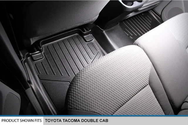 Alt view image 4 of 5 - SMARTLINER Custom Fit Floor Mats 2 Row Liner Set for 2005-2011 Toyota Tacoma