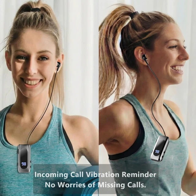 Alt view image 3 of 5 - TOPEPOP Wireless Headset Wireless Headphones Handsfree Call Wireless Earpiece Noise Cancellation Earbud Earphones Mic Compatible with Cell Phones Car Driver Trucker Business Offic