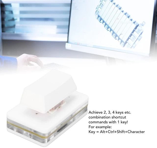 Alt view image 5 of 5 - Programmable Macro PC Keyboard, Single USB Keypad, RGB Mechanical OSU
