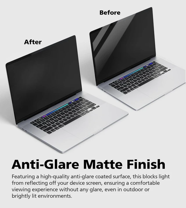 Alt view image 3 of 5 - Diacube 2-Pack Anti-Blue Light Matte Screen Protector for Samsung Galaxy Book 5 Pro 16" - Eye Protection, Anti-Glare, Reduces Eye Fatigue & Highly Responsive Touch