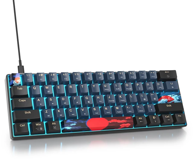 Main image of Owpkeenthy 60% Wired Mechanical Keyboard