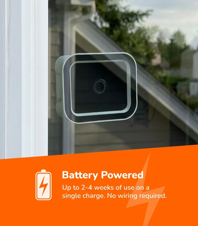 Alt view image 2 of 5 - SensForge Wireless Indoor Window Security Camera, Anti-Glare, 1080P HD, Dual-Band 2.4GHz & 5GHz WiFi, Smart AI Human, Vehicle & Animal Detection, Two-Way Talk, Easy No-Drill Installation