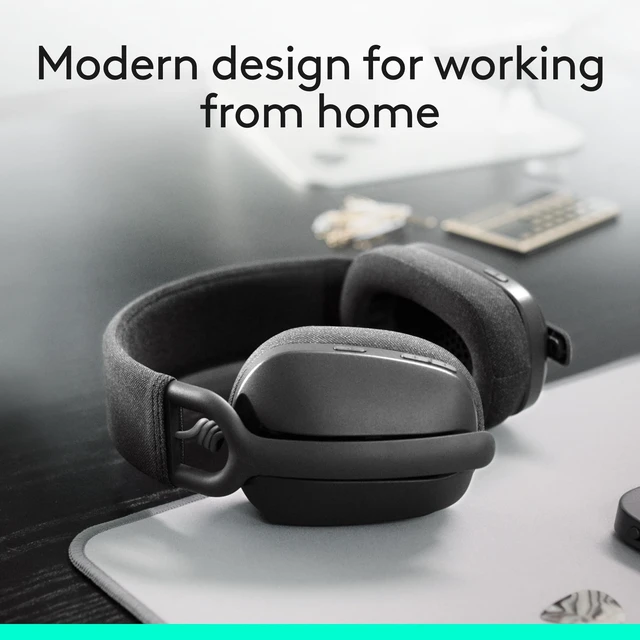 Alt view image 2 of 5 - Logitech Zone Vibe 100 Lightweight Wireless Over Ear Headphones - Graphite