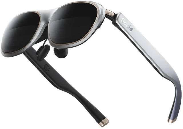 Main image of Rokid Max 2 AR Glasses Silver, 215" Micro-OLED, 50 FOV, 600 Nits
