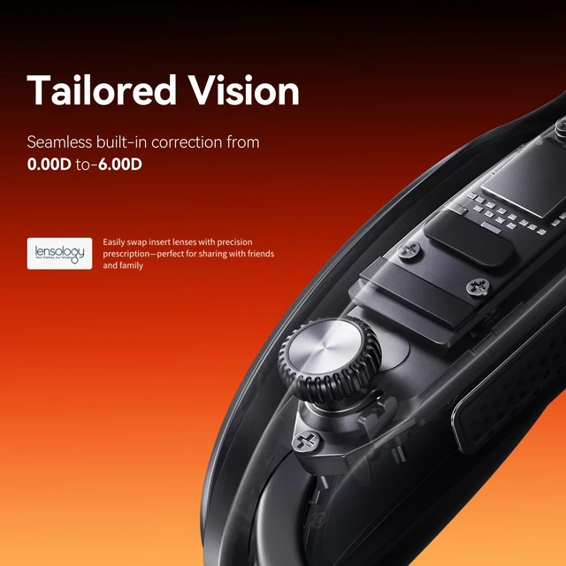 Alt view image 3 of 4 - Rokid Max 2 AR Glasses Silver, 215" Micro-OLED, 50 FOV, 600 Nits