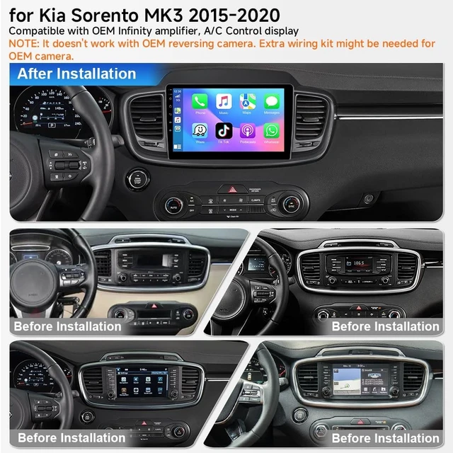 Alt view image 2 of 5 - ASURE 10.1" Android 15 Car Stereo Radio for Kia Sorento MK3 2015-2020