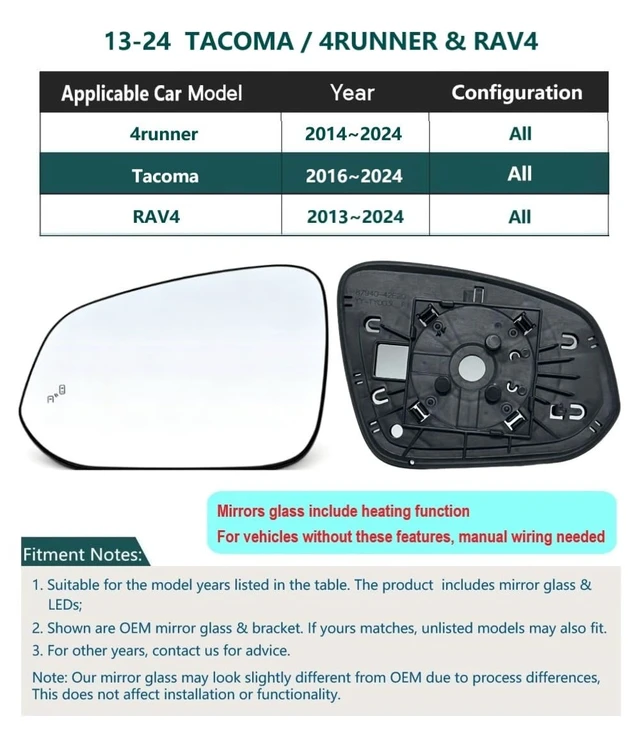 Alt view image 4 of 5 - BY-J for Toyota Tacoma 2014-2024 77GHz BSD BSM Blind Spot Detection, 77GHz Millimeter Wave Radar Blind Spot Monitoring System, Car Safety Assistance Lane Change Assist System