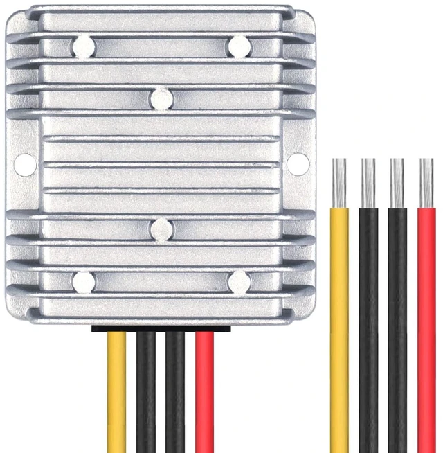 Alt view image 3 of 5 - Cllena DC 12V 24V Step Down to 5V 30A 150W Converter Voltage Regulator, Waterproof DC/DC Buck Transformer Power Supply