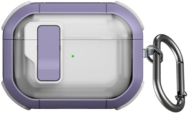 Main image of SaharaCase - AirPods Pro 3 Case - Secure Lock ^^ Venture-X Series - Clear/Purple