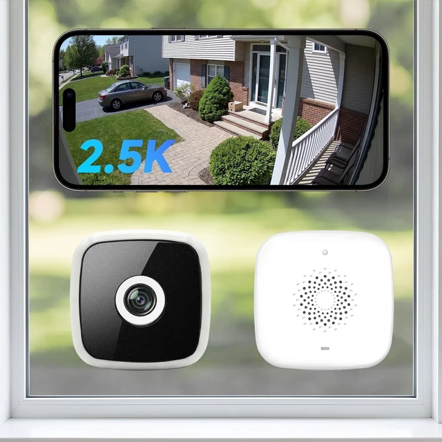 Main image of Rraycom 2.5K Window Security Camera Wireless, 6s Pre-Roll,Indoor Camera