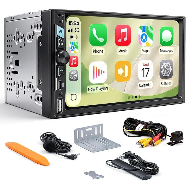 Main image of AINAVI 7" Double Din Car Radio Stereo CarPlay Linux OS