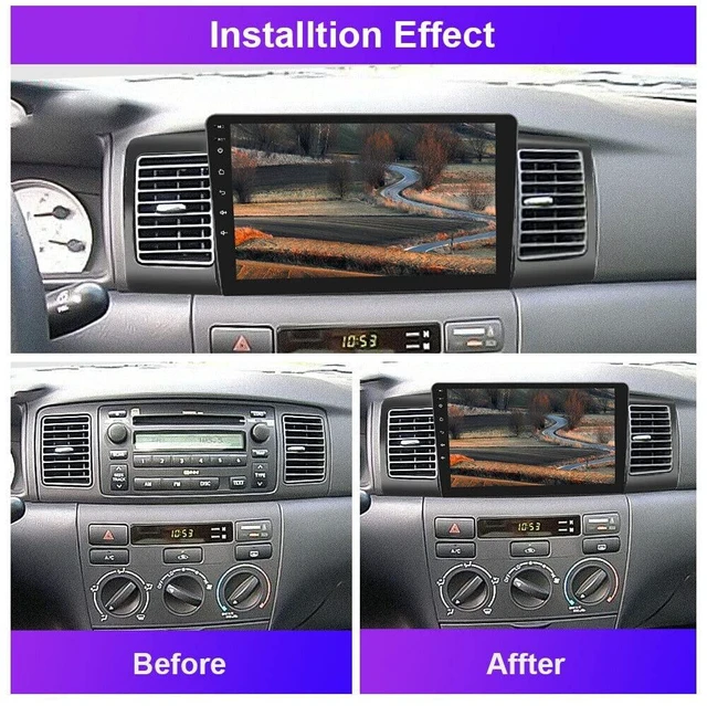 Alt view image 2 of 5 - EWLSAC Android 13 Double Din Car Stereo Radio Player for Toyot-a Corolla 2006-2013 9 Inch Touch Screen Car Audio Receiver with GPS Navigation Bluetooth Head Unit Supports Backup Camera, 2G+32G