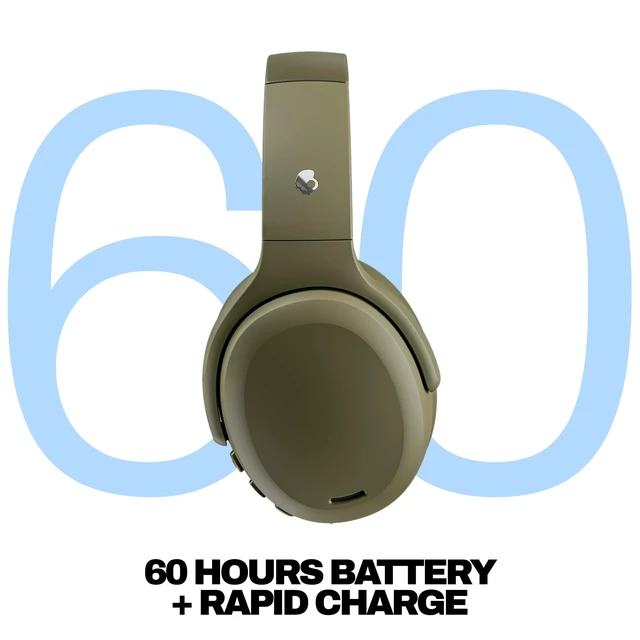Alt view image 3 of 5 - Skullcandy Crusher ANC 2 Noise Cancelling Wireless Headphones - Drab