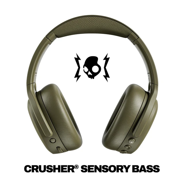 Alt view image 2 of 5 - Skullcandy Crusher ANC 2 Noise Cancelling Wireless Headphones - Drab