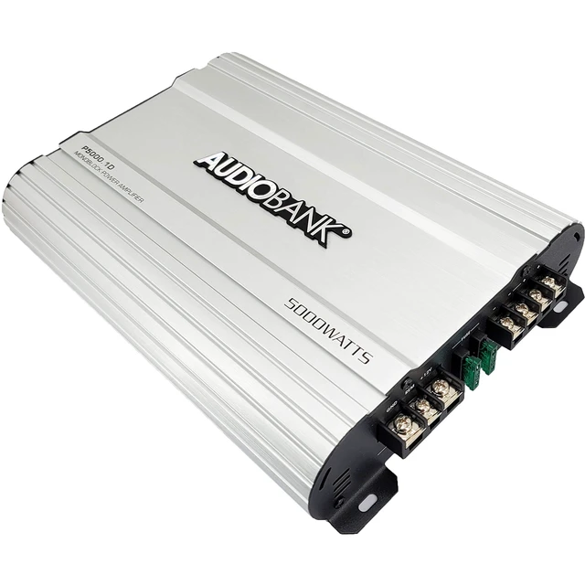 Alt view image 2 of 5 - AUDIOBANK P5000.1 Monoblock Car Amplifier - 5000W Class A/B Subwoofer Amp, 2/4 Ohm Stable, MOSFET Power Supply, Variable LPF, Bass Boost, Remote Level Control