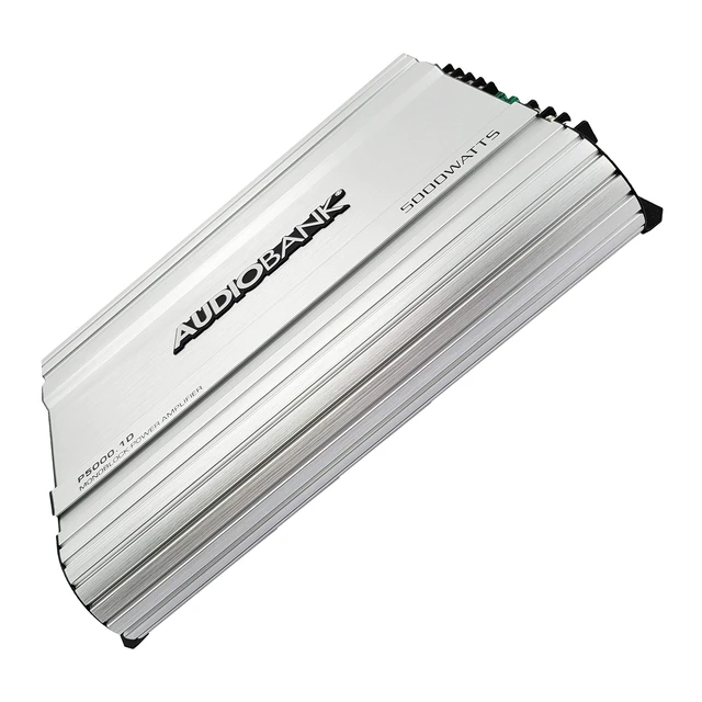 Alt view image 4 of 5 - AUDIOBANK P5000.1 Monoblock Car Amplifier - 5000W Class A/B Subwoofer Amp, 2/4 Ohm Stable, MOSFET Power Supply, Variable LPF, Bass Boost, Remote Level Control
