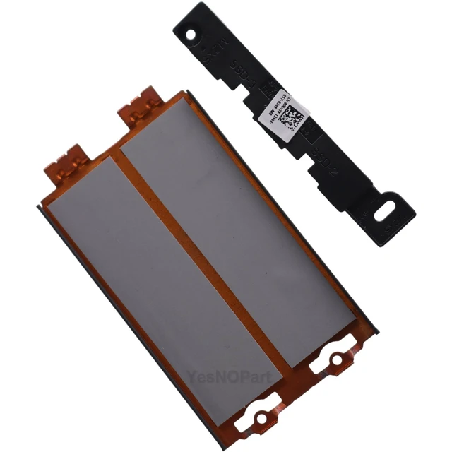 Alt view image 5 of 5 - YesNOPart M.2 2280 SSD Thermal Pad Heatsink 2MN6R with Support Bracket P6NY8 Replacement for Dell Alienware 16 18 Area-51 AA16250 AA18250