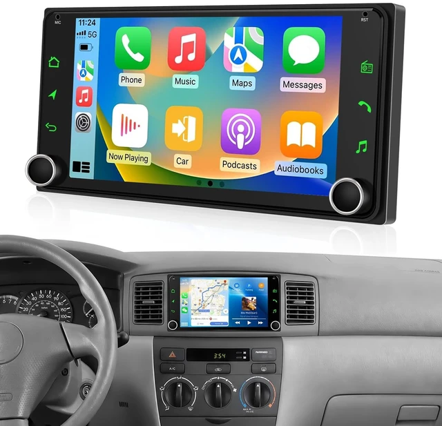 Main image of SIXTOP Car Stereo Radio for Toyota Corolla/Toyota RAV4/Camry/Tundra/Sequoia/ 4Runner Wireless Apple CarPlay Android Auto 7 Inch HD Touch Screen Bluetooth FM/AM Mirror Link EQ USB SWC Backup Cam