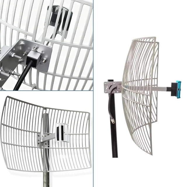 Alt view image 4 of 5 - WiFi Parabolic Directional Antenna Set 2.4G Outdoor High Gain External Kit