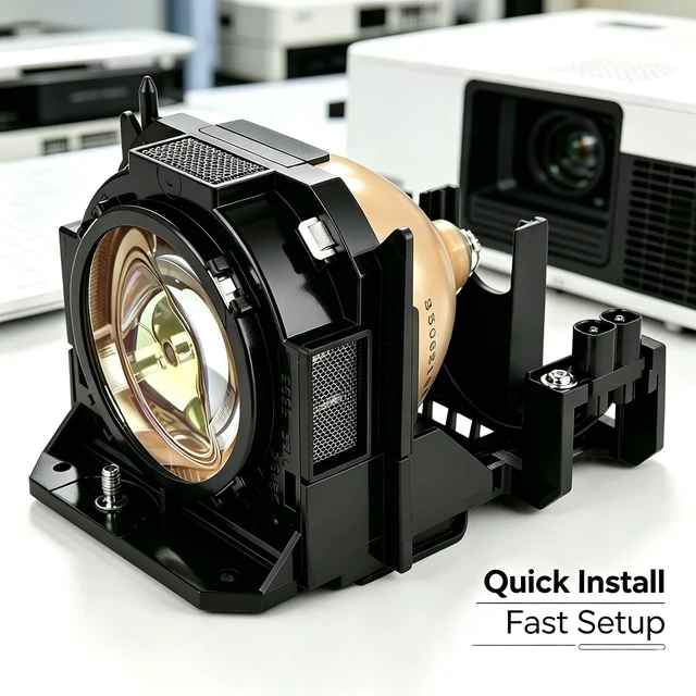 Alt view image 3 of 5 - Litance Projector Lamp Bulb ET-LAD60W ETLAD60 for Panasonic PT-DW6300 D6000