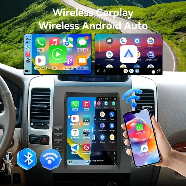 Alt view image 3 of 5 - Binize Car Stereo for Lexus GX470 2002-2009 Wireless CarPlay Android Auto