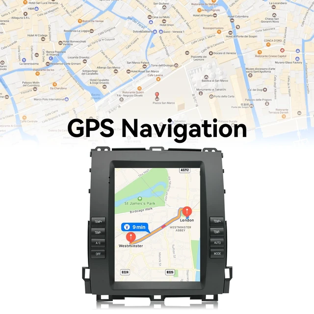 Alt view image 5 of 5 - Binize Car Stereo for Lexus GX470 2002-2009 Wireless CarPlay Android Auto