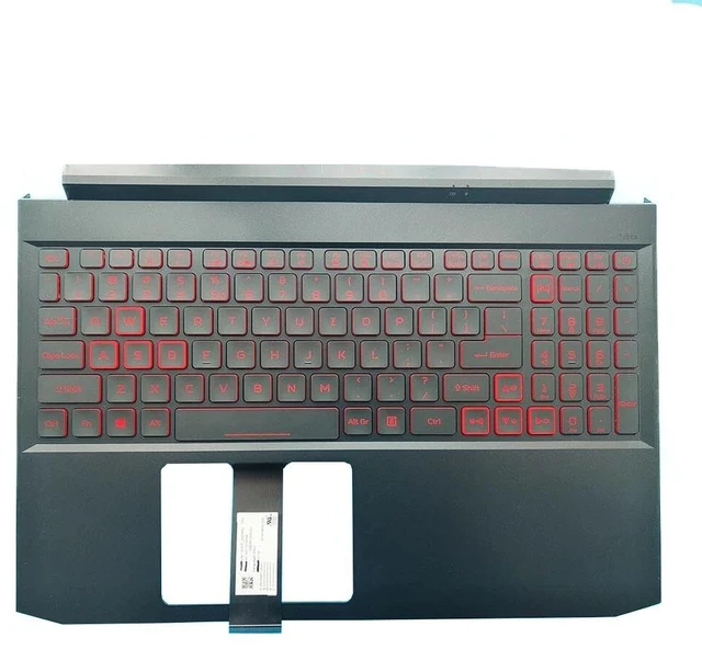 Main image of New Replacement for Acer Nitro 5 AN515-44 N18C1 AN515-55 N20C2 Laptop Palmrest Upper Case Red Backlit Keyboard Assembly Part 6B.Q7KN2.033 AP336000C00 NKI15130NJ KBAC195
