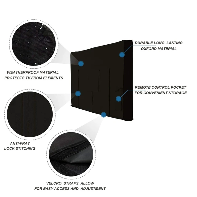 Alt view image 3 of 5 - iBirdie Outdoor TV Cover 28 to 32 inch Weatherproof and Waterproof