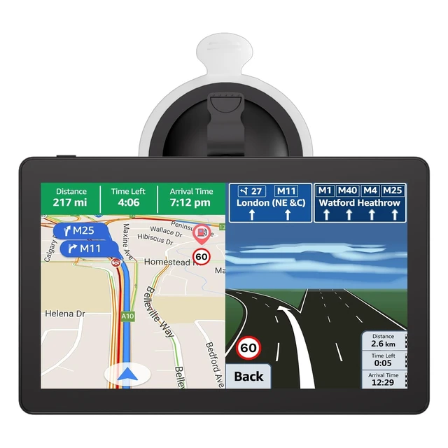 Alt view image 2 of 5 - GPS Navigation for Car, 2026 Map 9 inch Touch Screen Car GPS 256-16GB, Voice Turn Direction Guidance, Support Speed and Red Light Warning, Pre-Installed North America Lifetime map Free Update