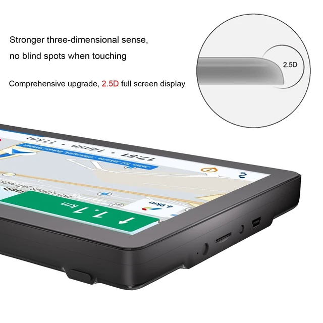 Alt view image 3 of 5 - GPS Navigation for Car, 2026 Map 9 inch Touch Screen Car GPS 256-16GB, Voice Turn Direction Guidance, Support Speed and Red Light Warning, Pre-Installed North America Lifetime map Free Update