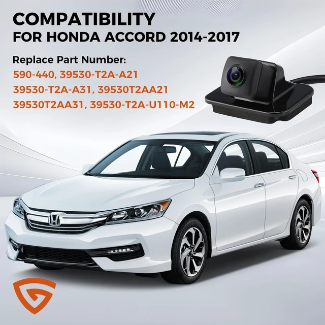 Alt view image 2 of 5 - Backup Camera fit for Honda Accord Sedan 2014-2017, Rear View Camera