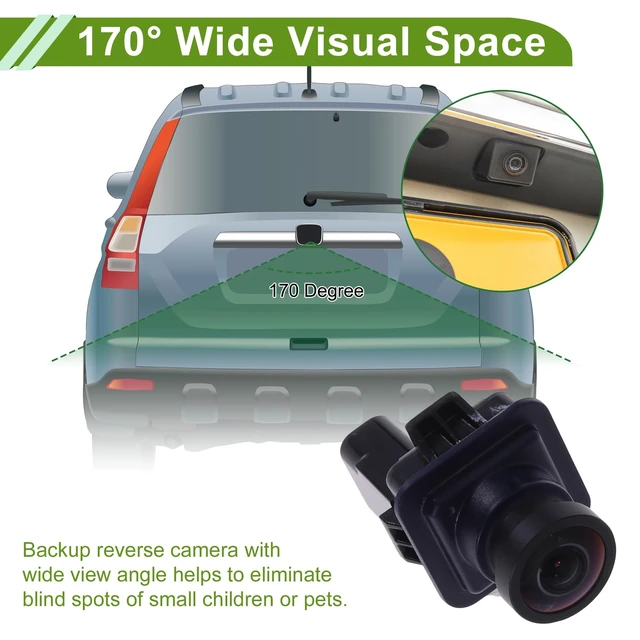 Alt view image 3 of 5 - Partuto Car Park Assist Camera Rear View Backup Reverse Camera for Lincoln MKC 2015-2019 No.EJ7T19G490A 1 Pc