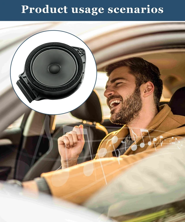 Alt view image 4 of 5 - Hustimo 25852236 Front Car Audio Door Radio Speaker Assembly Left or Right Fits for 20072013 Chevrolet Silverado 1500, 2500HD, 3500HD Fits for GMC Sierra 1500, 2500HD, 3500HD