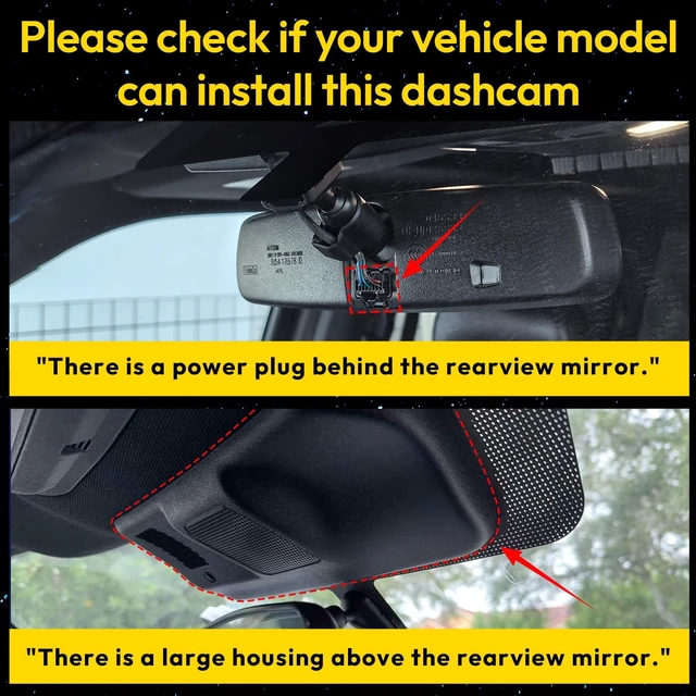 Alt view image 2 of 5 - Front 4K and Rear 1080P Dash Cam for Ford F150 2018-2026 F250/F350/F450