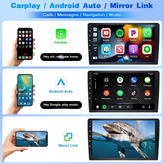 Alt view image 3 of 5 - Double Din Radio Stereo for Nissan Pathfinder 2000-2004 with Wireless Carplay & Android Auto,7 Inch Android 13 Car Audio Receiver GPS Navigation Unit with Bluetooth Head Unit WiFi SWC