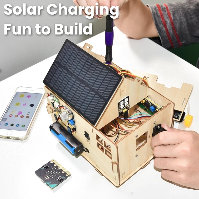 Alt view image 5 of 5 - KEYESTUDIO Microbit Smart Home Starter Kit, STEM Coding Project Kit 15+