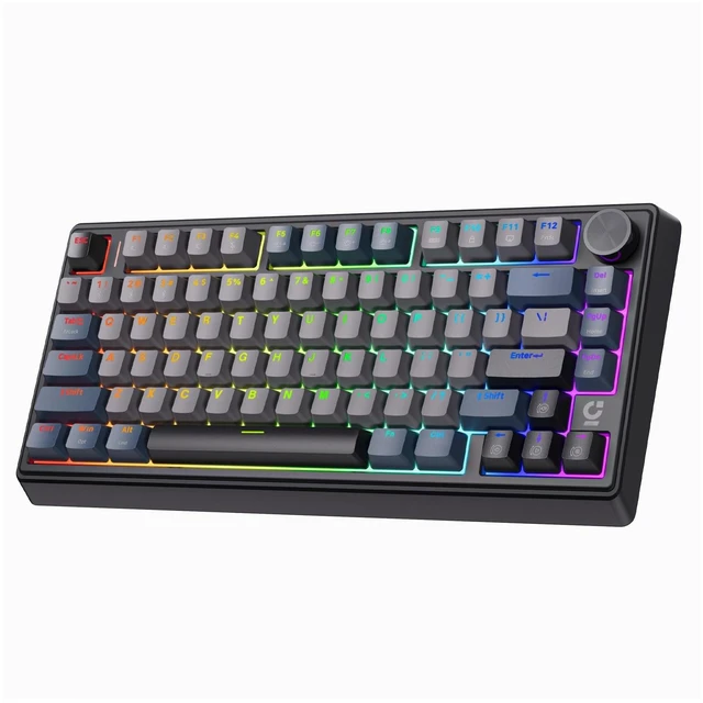 Main image of wegear 75% Compact Mechanical Keyboard with Knob for PC/Mac/Laptop-Black
