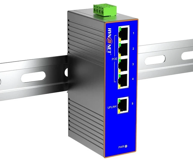 Main image of 5-Port Industrial Full Gigabit PoE+ Mini Switch