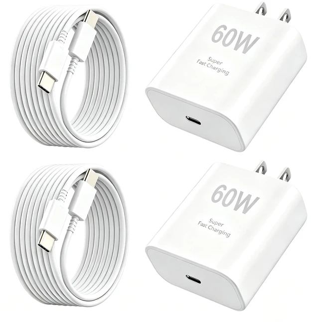 Main image of 60W Super Fast Charger USB C, Type C Android Phone Charger Fast Charging
