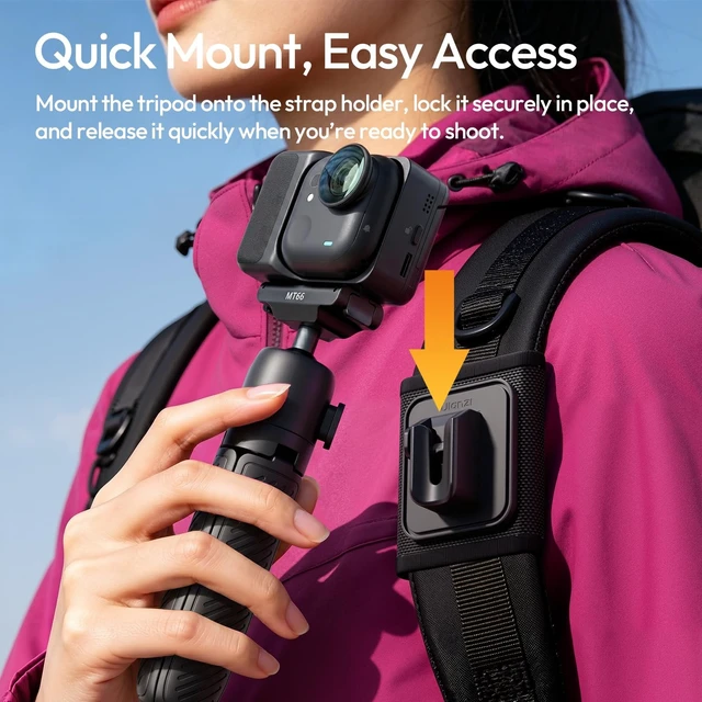 Alt view image 2 of 5 - ULANZI MT66 3-in-1 Quick Release Magnetic Tripod for Insta360 GO Ultra