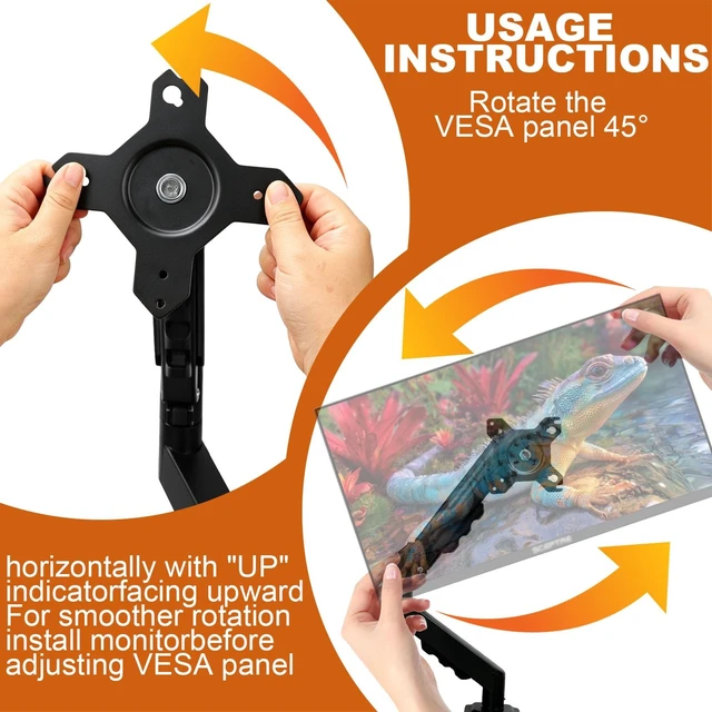 Alt view image 5 of 5 - Desktop Monitor Stand, Compatible with Sceptre Monitors and Most Monitors