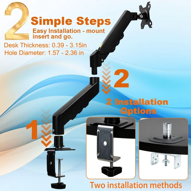 Alt view image 4 of 5 - Desktop Monitor Stand, Compatible with Sceptre Monitors and Most Monitors