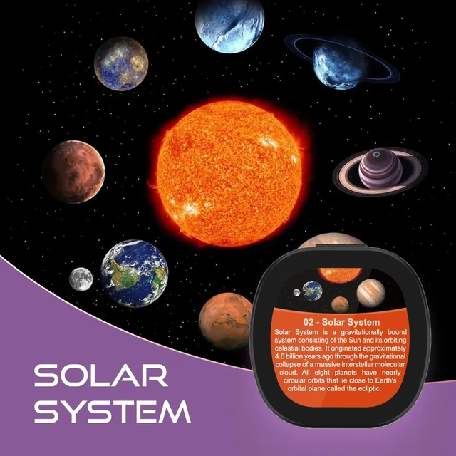 Alt view image 2 of 5 - Set of 6 Replaceable Galaxy Projector Disc for Samosvit Home Planetarium Galaxy Projector with Meteor Effect Projection disc Set (Cosmic Nebulas 1/6) Galaxy Disc
