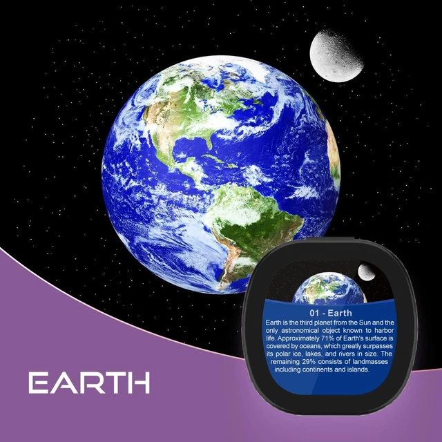 Alt view image 4 of 5 - Set of 6 Replaceable Galaxy Projector Disc for Samosvit Home Planetarium Galaxy Projector with Meteor Effect Projection disc Set (Cosmic Nebulas 1/6) Galaxy Disc