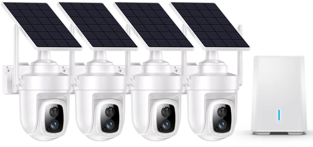 Main image of Fociey 4K Solar Security Cameras Wireless Outdoor with Local Storage Base