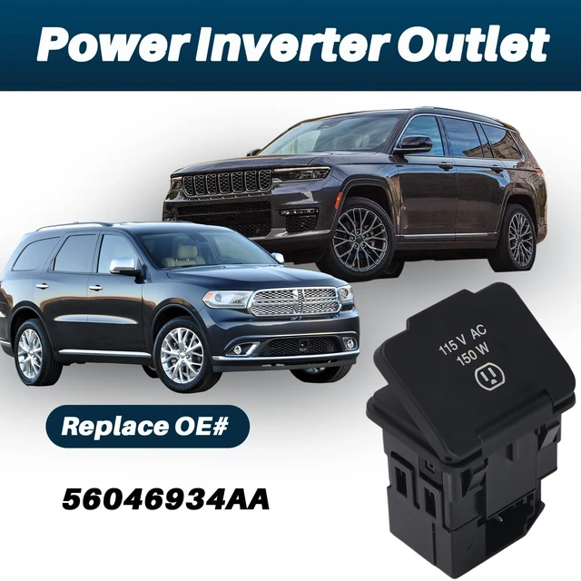 Alt view image 2 of 5 - 56046934AA Power Inverter Outlet 115V Fit for Jeep Grand Cherokee 2014-2021