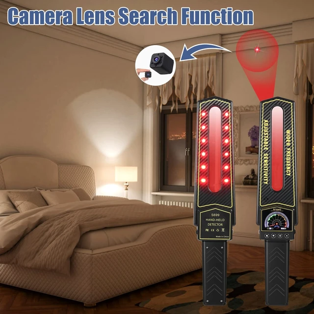Alt view image 4 of 5 - Bug and Hidden Camera Detector, Detector with 3 Mode GPS Tracker Detector and Hidden Camera Finder for Privacy, Bug Detector and Spy Detector for Hotel, Bathroom, Office, Car Indoor and Outdoor